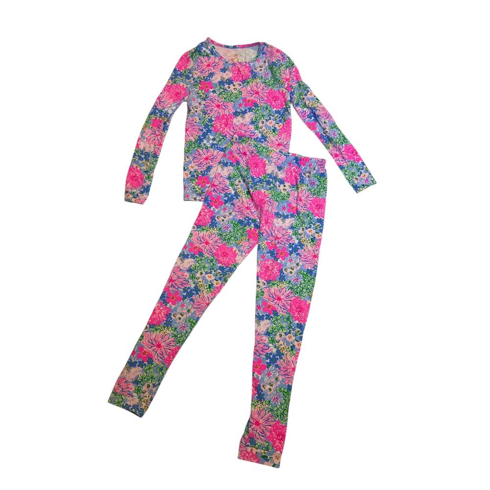 Lilly Pulitzer Girls Lil Soiree All Day 2-piece Pajama Set (Top And Bottom) Sz12